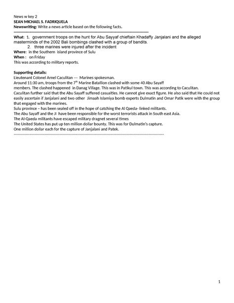 291425592 News Writing Exercises .